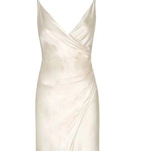 Shona Joy LA LUNE CROSS DRAPED MAXI DRESS - CREAM